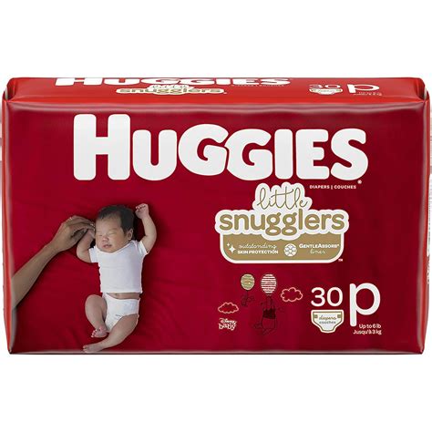 Huggies Little Snugglers Diapers, Micro Preemie, Hypoallergenic ...