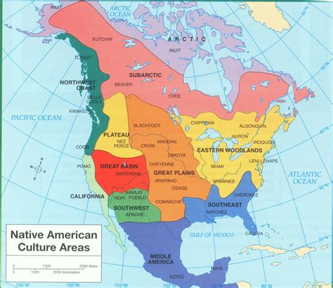 Native Tribe Map of North America: 10 Tribes & Their Territories