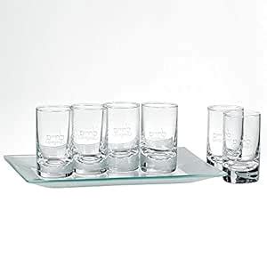 Buy Rite Lite KCGL-SET LChaim Cordial Set of 6 Glasses with Frosted ...