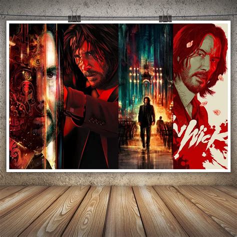 2023 John Wick Poster Movie Posters Wall Art Modern India | Ubuy