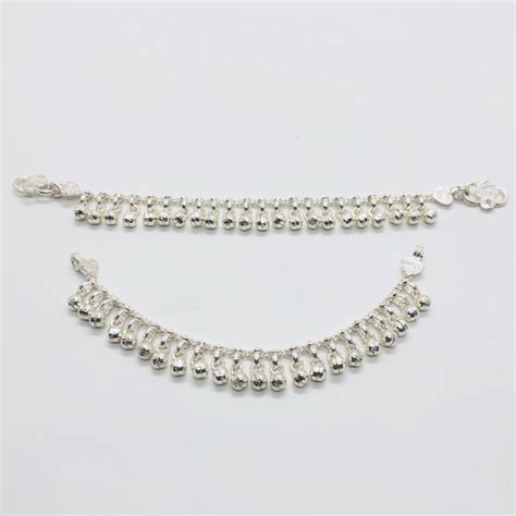 Infant Silver Bangles & Anklets - Nazariya For Baby | The Mom Store