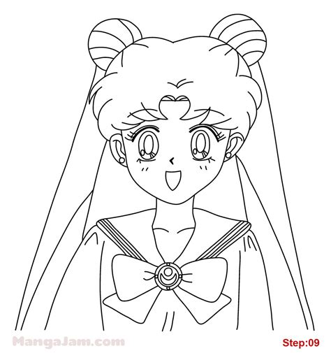 How to Draw Usagi Tsukino from Sailor Moon - MANGAJAM.com | Sailor moon ...