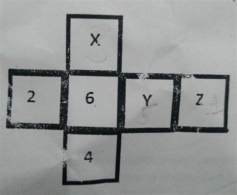 following figures represents net of die numbered from 1 to 6. the sum ...