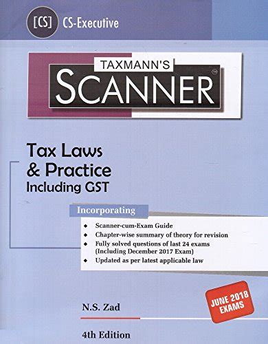 Buy Taxmann 's Scanner on Tax Laws & Practice Including GST for CS ...