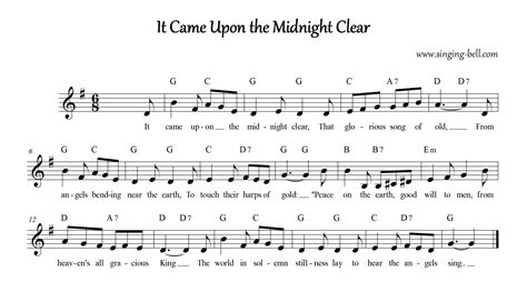 It Came Upon a Midnight Clear | Free Christmas Carols