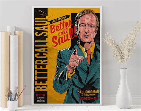 YaHaku Better Call Saul Poster - Custom Poster - Minimalist Tv Series ...