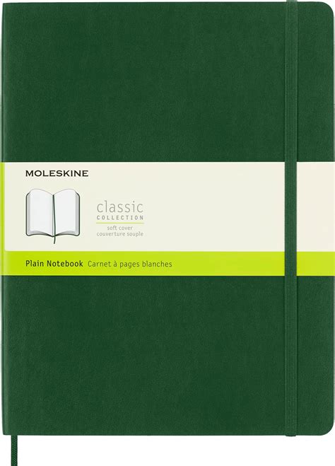 Moleskine Classic Squared Paper Notebook - Soft Cover and Elastic ...