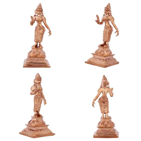 Giri - Murugan Valli Deivanai Set | Panchaloham Statue | Murugan Statue