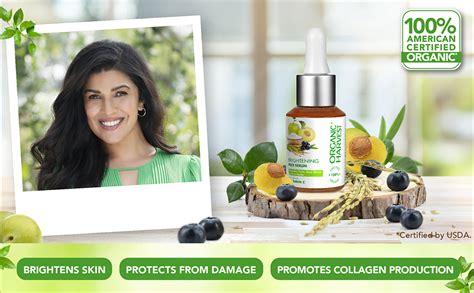 Organic Harvest Brightening Face Serum for Glowing Skin: Kakadu Plum ...