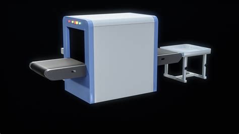 Airport X-Ray Baggage Scanner PBR 3D Model by Locus Models