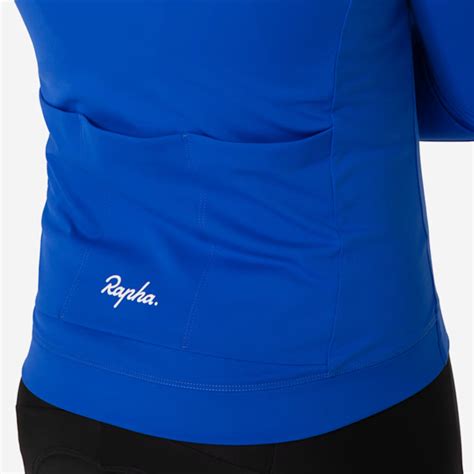 RAPHA MEN'S CORE THERMAL LONG SLEEVE JERSEY ULTRAMARINE/WHITE | SILBEST ...