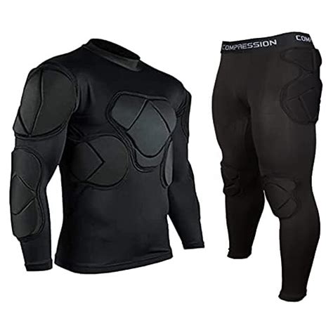 TOPWISE Body Safe Guard Padded Compression Shirts, Long Sleeve Shoulder ...