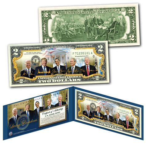 2025 - Living Presidents Genuine Legal Tender $2 Bill - Proud Patriots