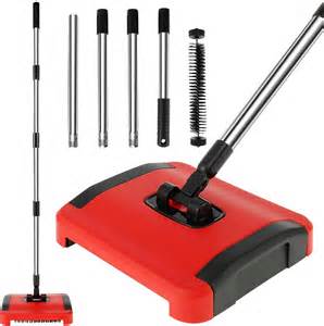 Carpet Floor Sweeper with Horsehair Manual Carpet Sweeper Cleaner Non ...