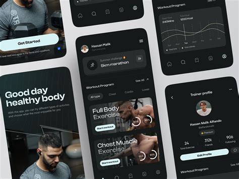 5 Best Fitness App Design Templates in 2024 | Exercise.com