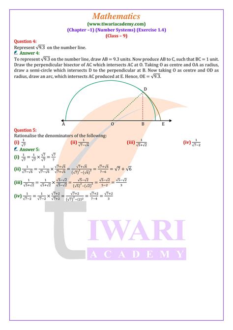 Class 9 Maths Chapter 1 Exercise 1.2 的图像结果