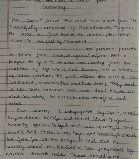 Freedom poem by rabindranath tagore summary - Brainly.in