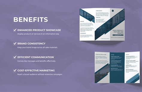 Sales Product Features and Benefits Brochure Template in Word, PDF ...