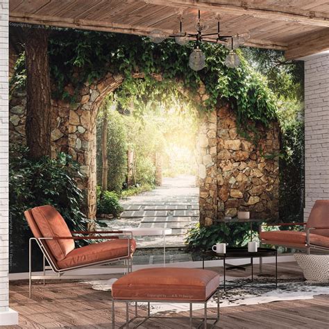 Tiptophomedecor Peel and Stick Nature Wallpaper Wall Mural - Sunny ...