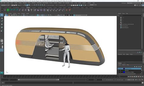 Tesla Robovan with Tesla Bot Rigged for Maya 3D model | 3D Molier ...