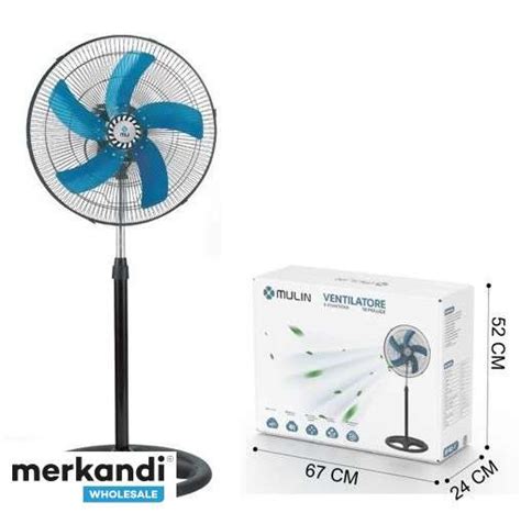 STAND FAN 65W 18 Inch Metal Grill Stand Fan with 5 Aluminum Power ...