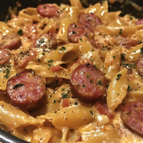 One Pot Smoked Sausage Pasta - My Favorite Recipes
