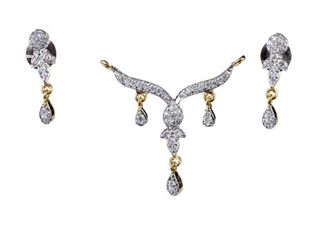 Beautiful Designer Artificial Jewellery AD Locket Set : Amazon.in ...