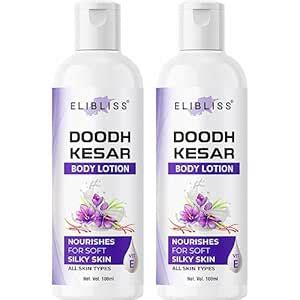 Buy ELIBLISS Doodh Kesar Body Lotion Soft and Glowing Skin Pack of 2 ...
