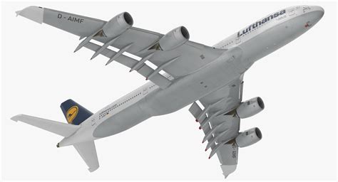 3D Airbus A380 1000 Lufthansa Rigged model | 3D Molier International