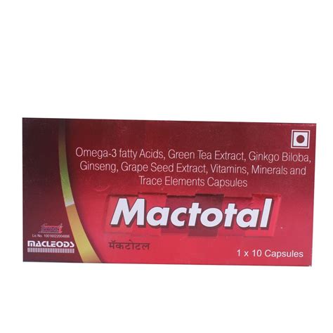 Mactotal Capsule | Uses, Side Effects, Price | Apollo Pharmacy
