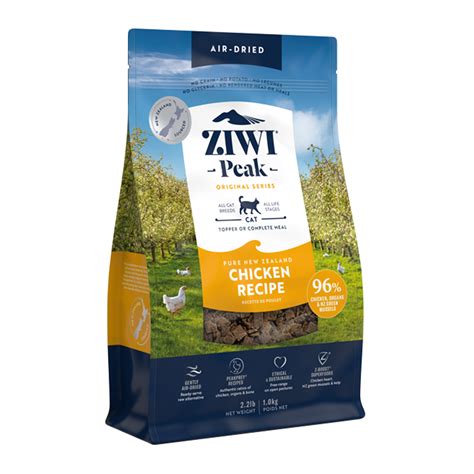 Ziwi Peak Grain Free Chicken All Life Stages Air Dried Cat Food 1kg ...