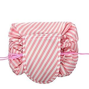 House of Quirk Lazy Cosmetic Bag Drawstring Travel Makeup Bag Pouch ...