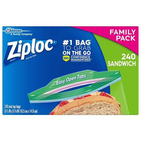 What Size Is A Ziploc Sandwich Bag at Stan Denham blog