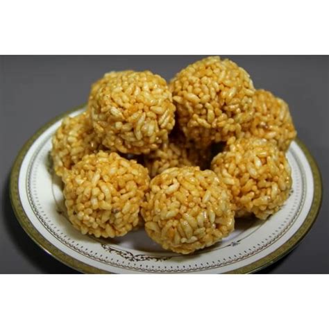 ARTS of INDIA | Fresh Home-made Laai / Gur Muri Laddoo (Jaggery Puffed ...