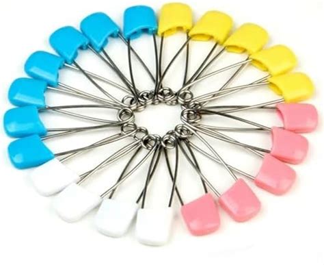SPHTOEO 50PCS Cloth Diaper Pins Stainless Steel Traditional Safety Pin ...