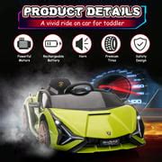 Buy TOBBI 12V Kids Ride on Car Licensed Lamborghini Sian Battery ...