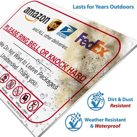 Ring Bell Or Knock Hard Do Not Leave Packages Unattended | Desertcart INDIA