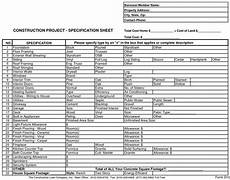bid free new home construction bid sheet building bid free new home construction bid sheet building