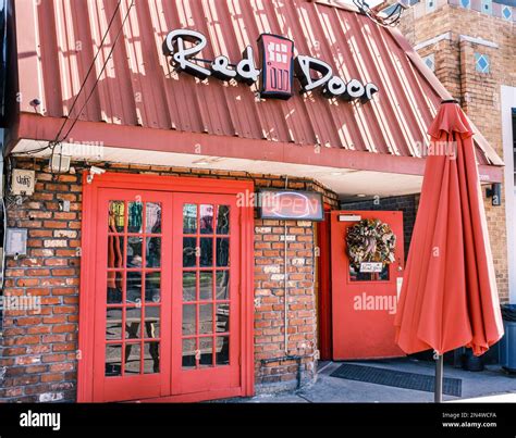 NEW ORLEANS, LA, USA - FEBRUARY 5, 2023: Front of the Red Door Lounge ...