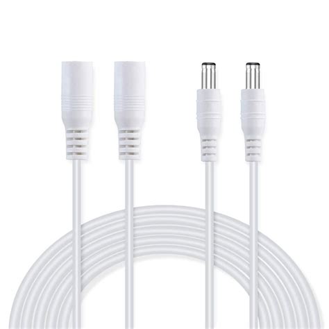 NAHAO 2 Pack Power Extension Cable 12ft 2.1mm x 5.5mm Compatible with ...