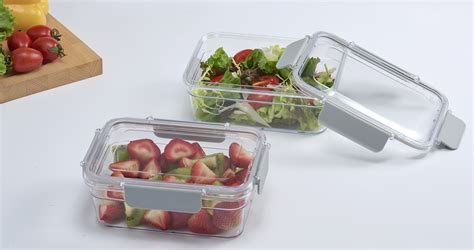 Buy Mainstays 2PK 1L Rectangular Tritan Food Storage Container, Clear ...