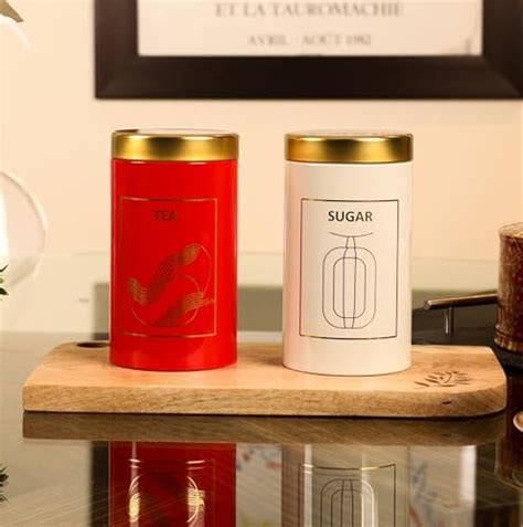 Buy Jaypee Plus Classique 2 container for tea sugar coffee I Airtight ...