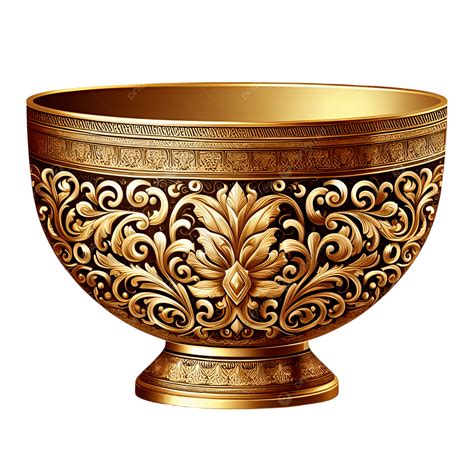 Golden Bowl Decoration, Golden Bowl, Bowl, Beautiful Porcelain Bowl PNG ...