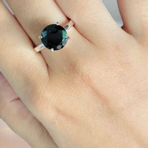 Gemzonite Certified Black Sulemani Hakik Stone Ring For Women and Men ...