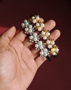 SHM Elegant Pearl Hair Band for Women & Girls Hair Band Price in India ...