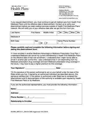 Humana Disenrollment Form - Fill Online, Printable, Fillable, Blank ...