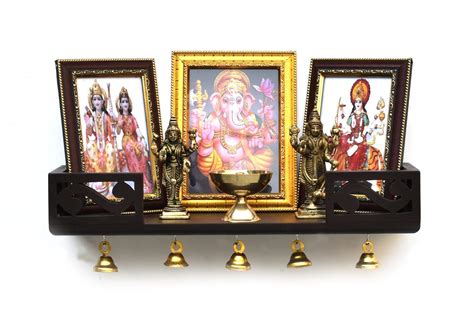 DecorDen Wooden Wall Mount Temple For Home,Wooden Home Temple/Wall ...