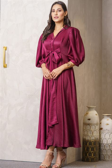 Lulu Maroon Slay Dress – LabelSwish