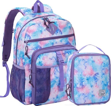 Amazon.com | VASCHY Kids Backpack Lunch Bag Set, Girls 2-1 School ...