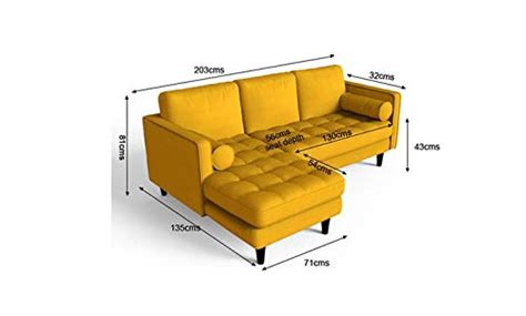 L Shape Sofa Set:- Munix Sectional Fabric Sofa Set (Yellow) – Studio GKW